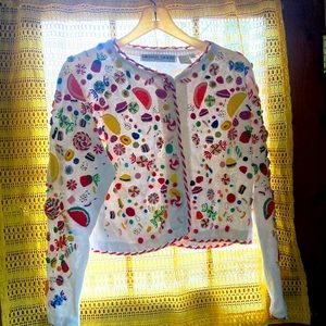 Michael Simon Festive Holiday Sweater Vintage